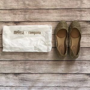 NWOT Melissa + campana jelly flats